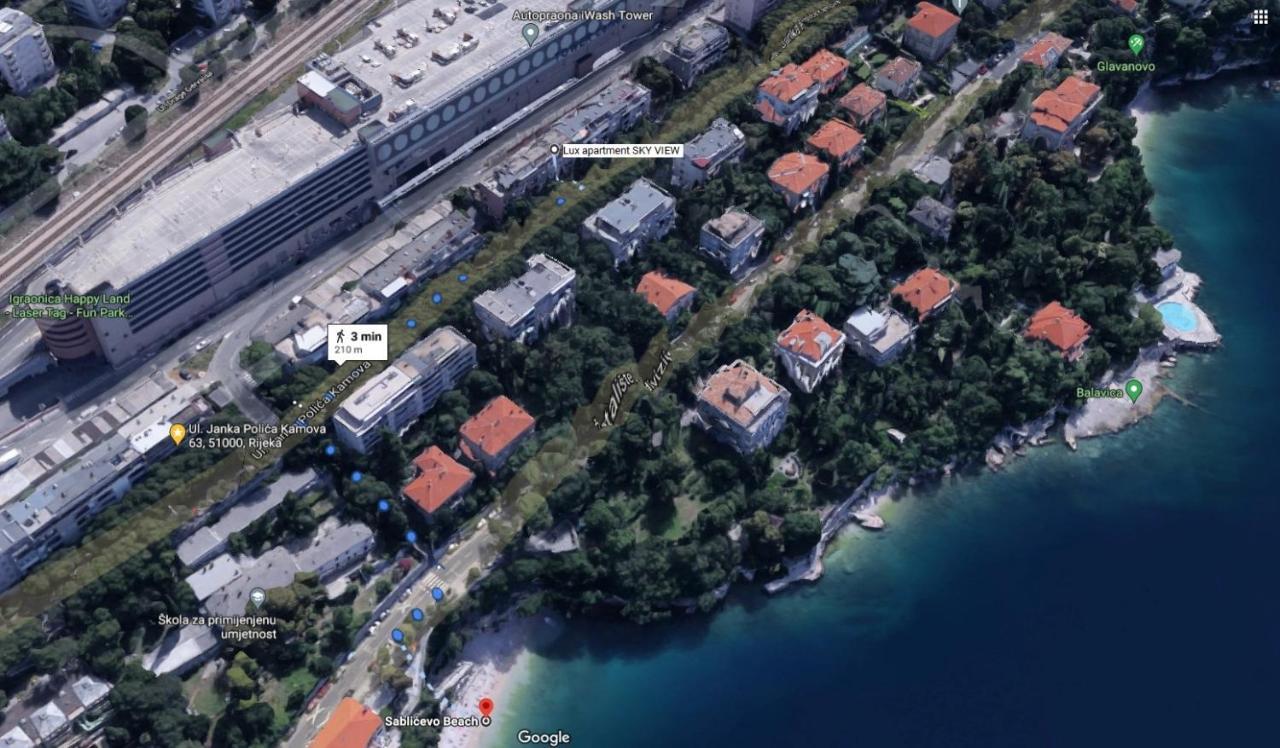Lux Apartment Sky View Rijeka Dış mekan fotoğraf