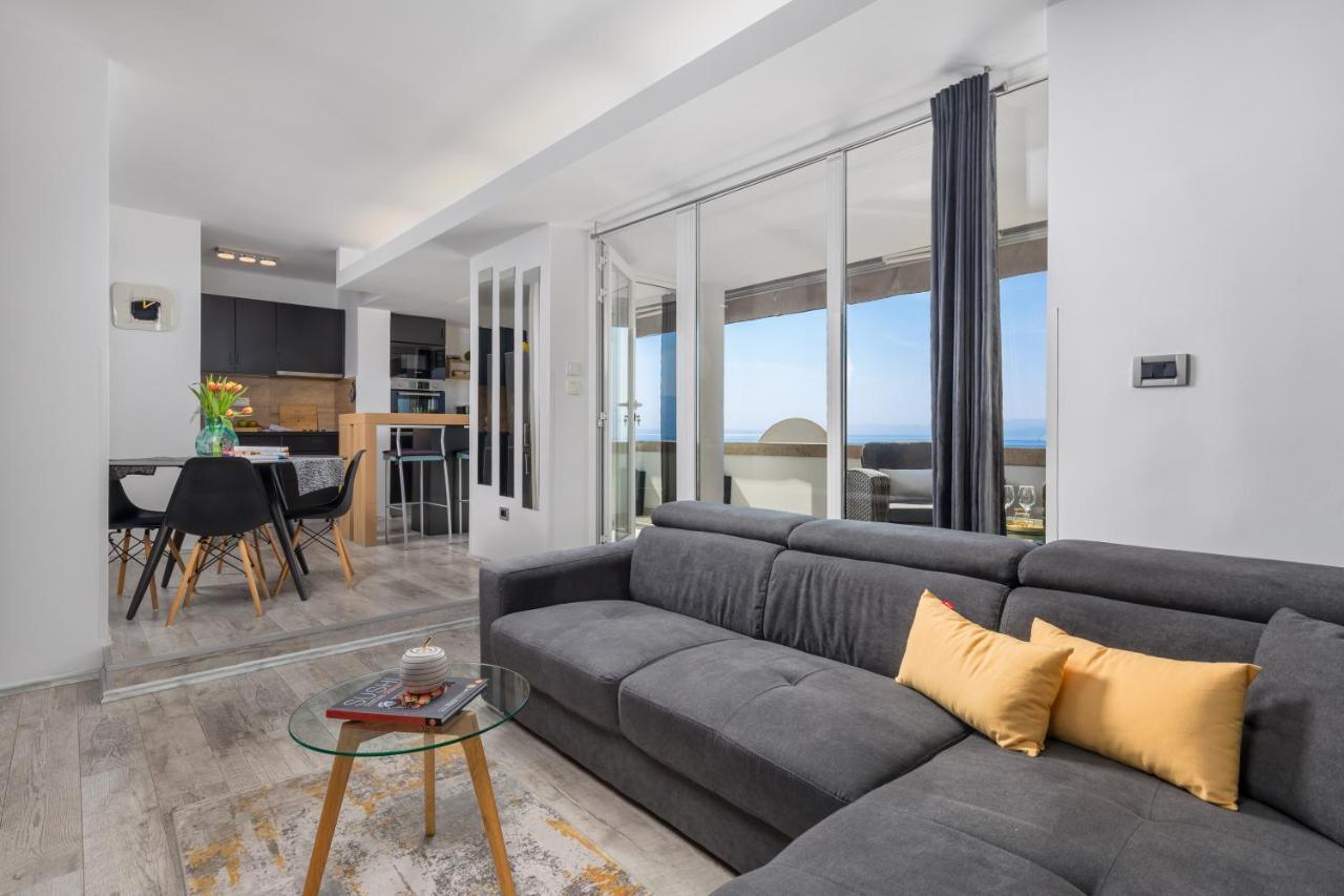 Lux Apartment Sky View Rijeka Dış mekan fotoğraf